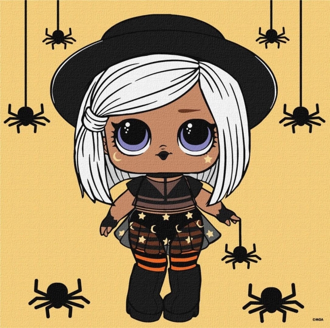 <img src='https://webimage.pl/pics/496/4/d4823104384496.jpg' style='height:440px' /> Malowanie po numerach - L.O.L. Surprise! 25x25cm