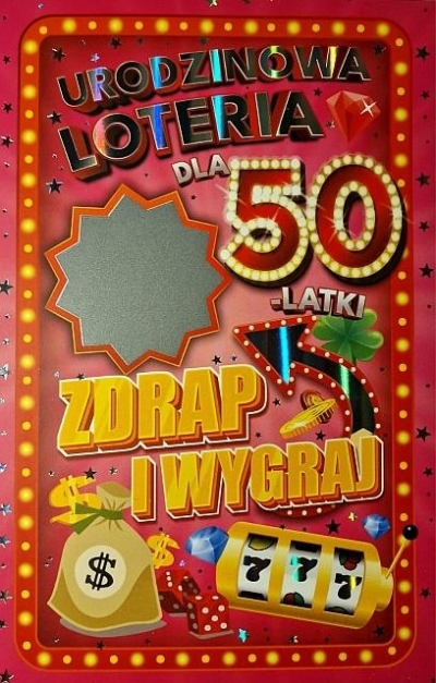 Karnet Urodziny 50 damskie