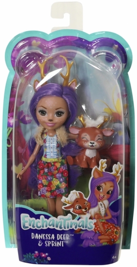 Enchantimals: Lalka Danessa Deer + jelonek Sprint (DVH87/FXM75)