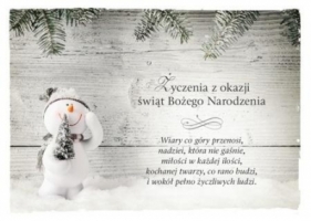 Kartka Boże Narodzenie 8 - Wiary co góry przenosi