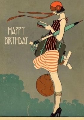 Karnet B6 z kopertą Urodziny Kobieta z książką