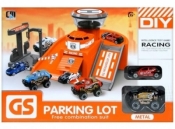 Parking metalowy wyścigowy z akcesoriami