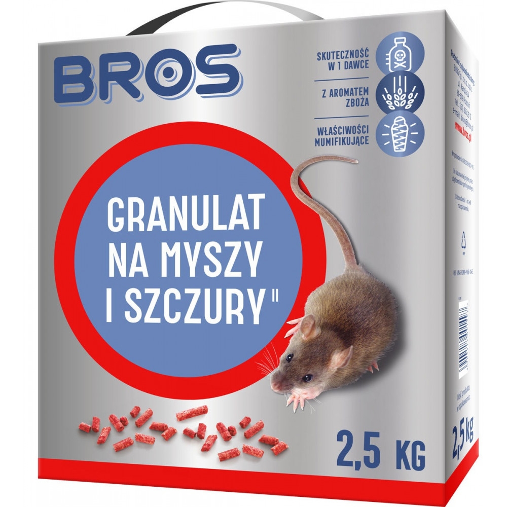 BROS granulat na myszy i szczury 2.5kg