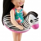 Barbie Dreamhouse Adventures: Chelsea - Wakacyjna lalka w czarnych włosach + akcesoria (GRT80/GRT83)