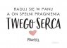 Magnes na lodówkę - Raduj się w Panu, a on spełni pragnienia twego serca