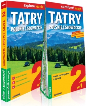 Tatry polskie i słowackie 2w1 przewodnik + mapa - Tomasz Nodzyński, Marta Cobel-Tokarska