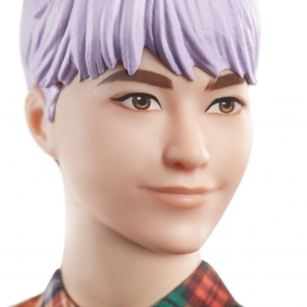 Barbie Fashionistas: Lalka stylowy Ken - koszula w kratę/jasnofioletowe włosy (DWK44/GYB05)