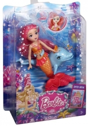Barbie Perłowa Księżniczka Mała syrenka ze zwierzątkiem - <br />