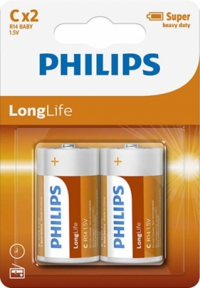 Bateria Philips Long Life R14 2/bl