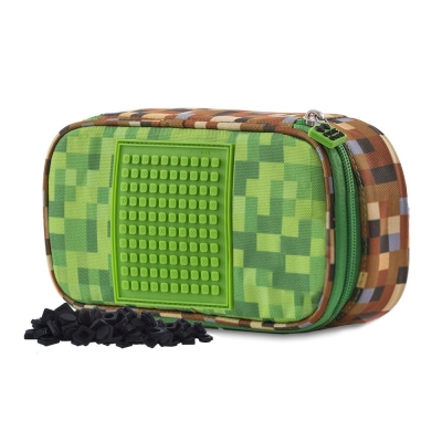 PIXIE CREW – owalny piórnik szkolny Minecraft + 50 pikseli PXA-14-83