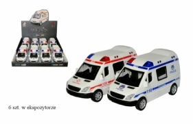 Pojazd ambulans ze światłem i dźwiękiem