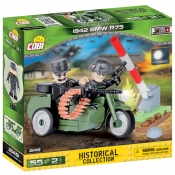 Cobi: Mała Armia WWII. Motor BMW R75 z przyczepą - 2149