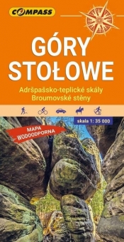 Mapa turystyczna, wodoodporna Góry Stołowe 1:35 000 - praca zbiorowa