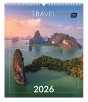 Kalendarz ścienny planszowy 2026 - Travel