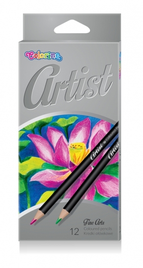 Kredki ołówkowe okrągłe Colorino Artist, 12 kolorów