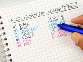 Automatyczne wymazywalne pióro kulkowe Pilot FriXion Ball Clicker - czarne (BLRT-FR7-B)