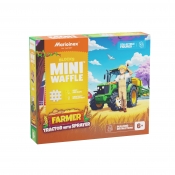 Mini Waffle - Farmer - Traktor z opryskiwaczem, 50 el.