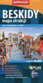 Beskidy mapa atrakcji 1:90 000