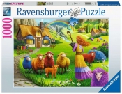 Ravensburger, Puzzle 1000: Kolorowa wełna (16949)