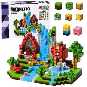 <img src='https://webimage.pl/pics/499/0/d5907990210042.jpg' style='height:440px' /> Klocki magnetyczne kostki Las Wodospad 3D 100el