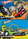 Blok techniczny A4 Hot Wheels z kolorowymi kartkami 10 kartek 10 sztuk