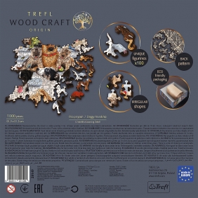 Trefl, Puzzle drewniane 1000: Psia przyjaźń (20149)