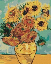 Obraz Malowanie po numerach - Słoneczniki Van Gogha (BS51337)