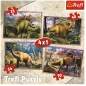 Trefl, Puzzle 4w1: Dinozaury (34249)