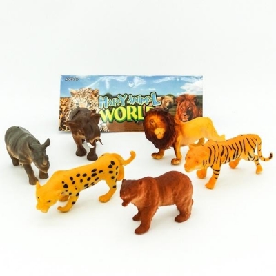 Figurki Dzikie zwierzęta 6 sztuk