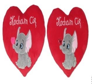 Serce Kocham Cię - Słonik 15cm MIX