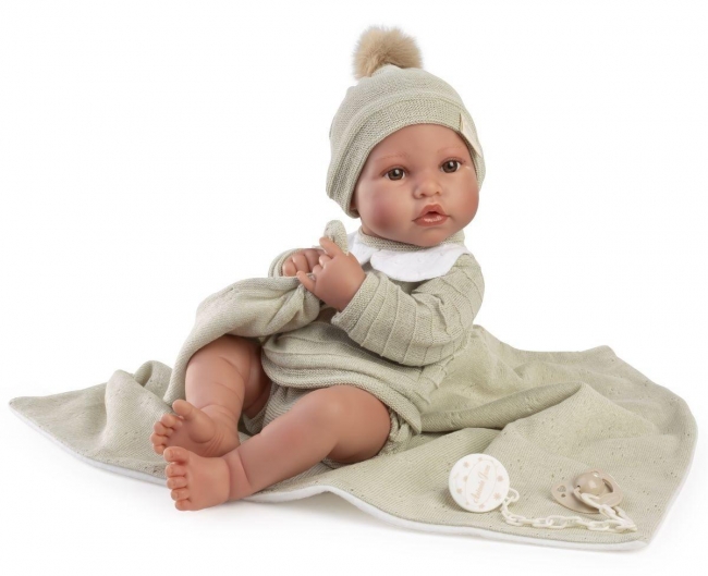 Lalka hiszpańska Erik chłopiec z kocykiem 42cm