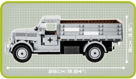 Cobi: Mała Armia WWII. Opel Blitz 3,6-36S - niemiecki samochód ciężarowy (2449A)