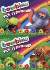 Blok rysunkowy A4 Bambino 20 kartek 10 sztuk mix