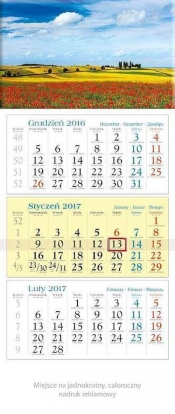 Kalendarz 2017 trójdzielny KT 09 Plener
