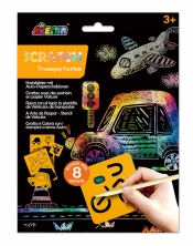 Wydrapywanki z szablonami - Transport (CH221849)