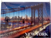 Koperta z nadrukiem zip A4 PP New York