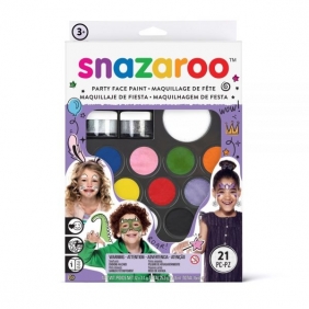 Snazaroo, urodzinowy zestaw farb do malowania twarzy