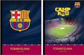 Zeszyt Fc Barcelona Sztywna Okładka A4 Kratka /6szt