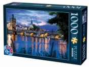 Puzzle 1000: Praga, Widok na most Karola