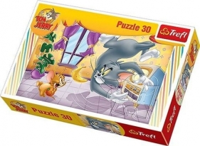 Puzzle 30 elementów Tom i Jerry Owocowa bitwa (18150)