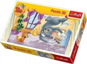 Puzzle 30 elementów Tom i Jerry Owocowa bitwa (18150)