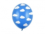 Balony Chmurki niebieskie 30cm 50szt