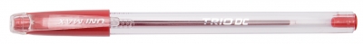 Długopis trio dc clear czerwony  0440-0007-05