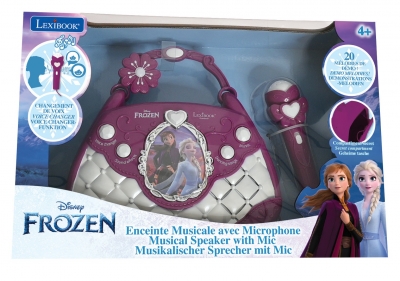 <img src='https://webimage.pl/pics/500/5/d3380743085500.jpg' style='height:440px' /> Torebka z głośnikiem i mikrofonem Frozen, zmieniacz głosu, kabel Line-In K102FZ