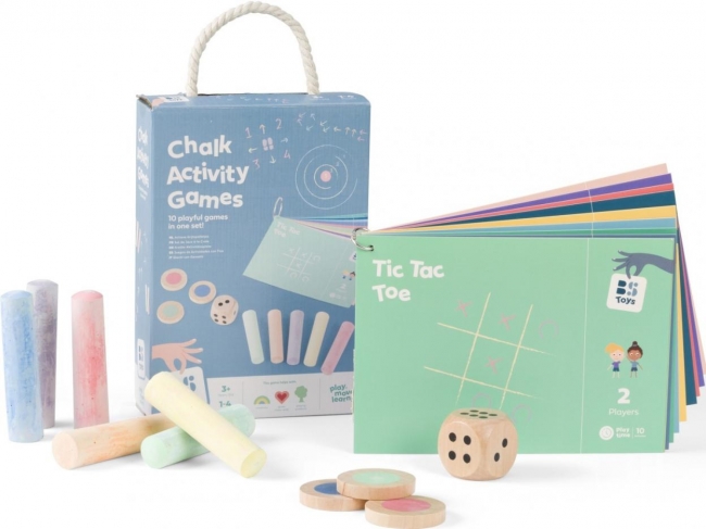 Gry outdorowe z kredą i akcesoriami