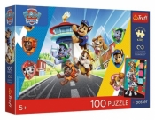 Puzzle 100 Psi Patrol Psia przygoda + plakat