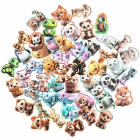 Naklejki winylowe - kreskówkowe zwierzątka 4-6cm