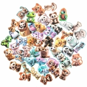 Naklejki winylowe - kreskówkowe zwierzątka 4-6cm