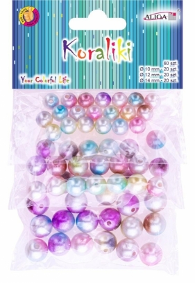 Koraliki plastikowe 60szt