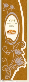 Karnet Ślub smukły 2150 MIX DL 2407